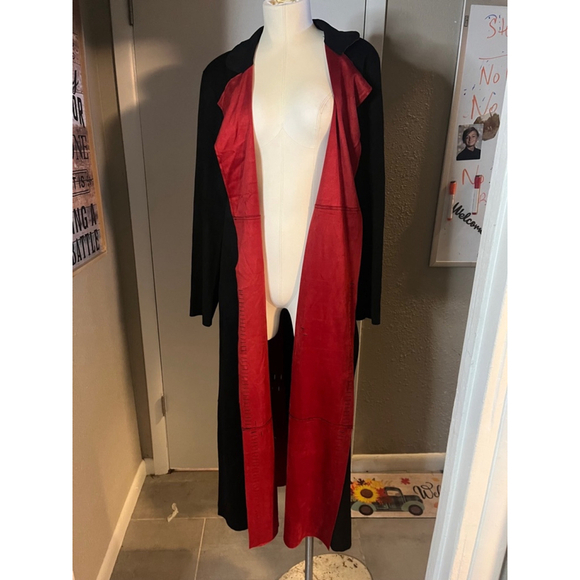 nwt womens faux suede trench black jacket by adore large - Picture 15 of 16